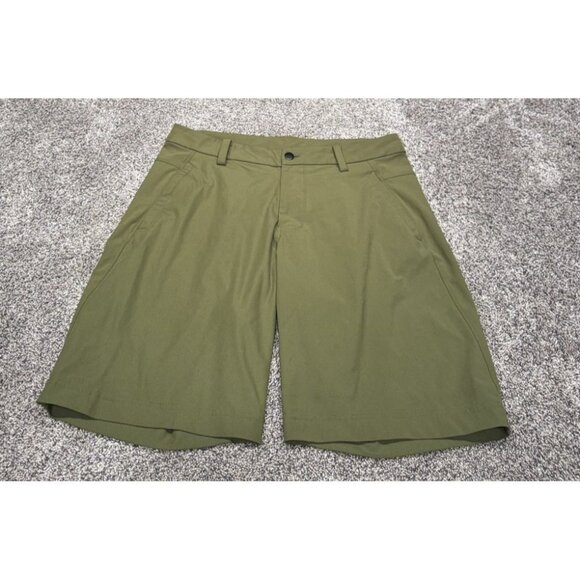 Lululemon Men’s ABC Shorts Green Size 34 10” EUC - Picture 1 of 5